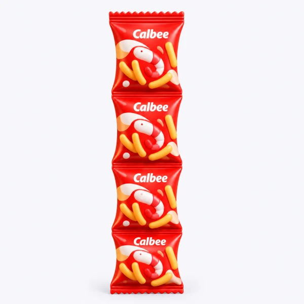 Calbee 卡樂比 蝦條 12g×4連包