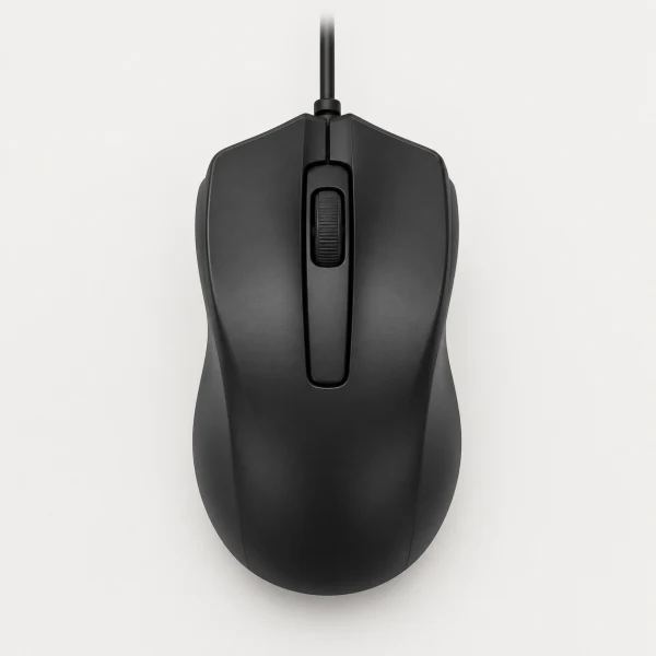 GREEN HOUSE マウス ブラック GH-MUDQOA-BK [光学式 /有線 /3ボタン /USB] 滑鼠