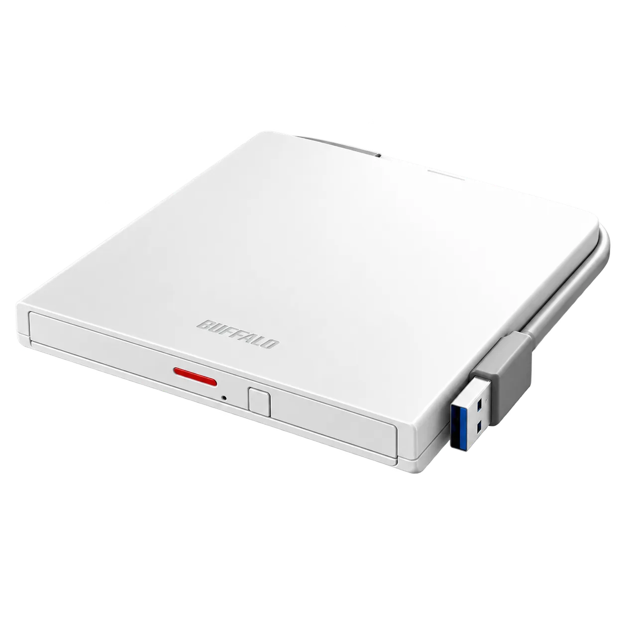 BUFFALO ポータブルブルーレイドライブ (Chrome/Mac/Windows11対応) ホワイト BRXL-PT6U3-WHE [USB-A／USB-C] 外接 Blu-ray 光碟機