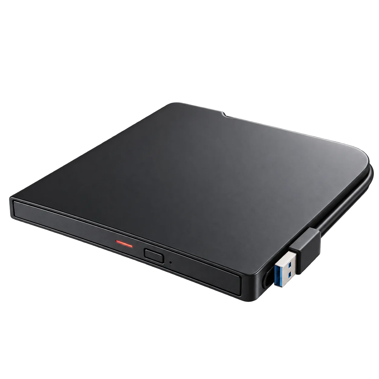 BUFFALO ポータブルDVDドライブ (Chrome/Mac/Windows11対応) ブラック DVSM-PTV8U3-BKB [USB-A] 外接 DVD 光碟機