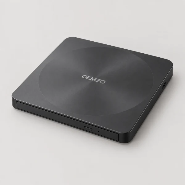 テクノポリス ポータブルDVDドライブ＋DVD再生ソフト GEMZO(Mac/Windows11対応) D1-A1 [USB-A／USB-C] 外接 DVD 光碟機