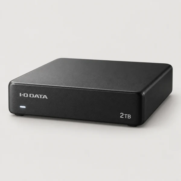 I-O DATA HDD-UT2KB USB-A接続 パソコン/テレビ録画両対応(Chrome/Mac/Windows11対応) ブラック [2TB /据え置き型] 外接 HDD