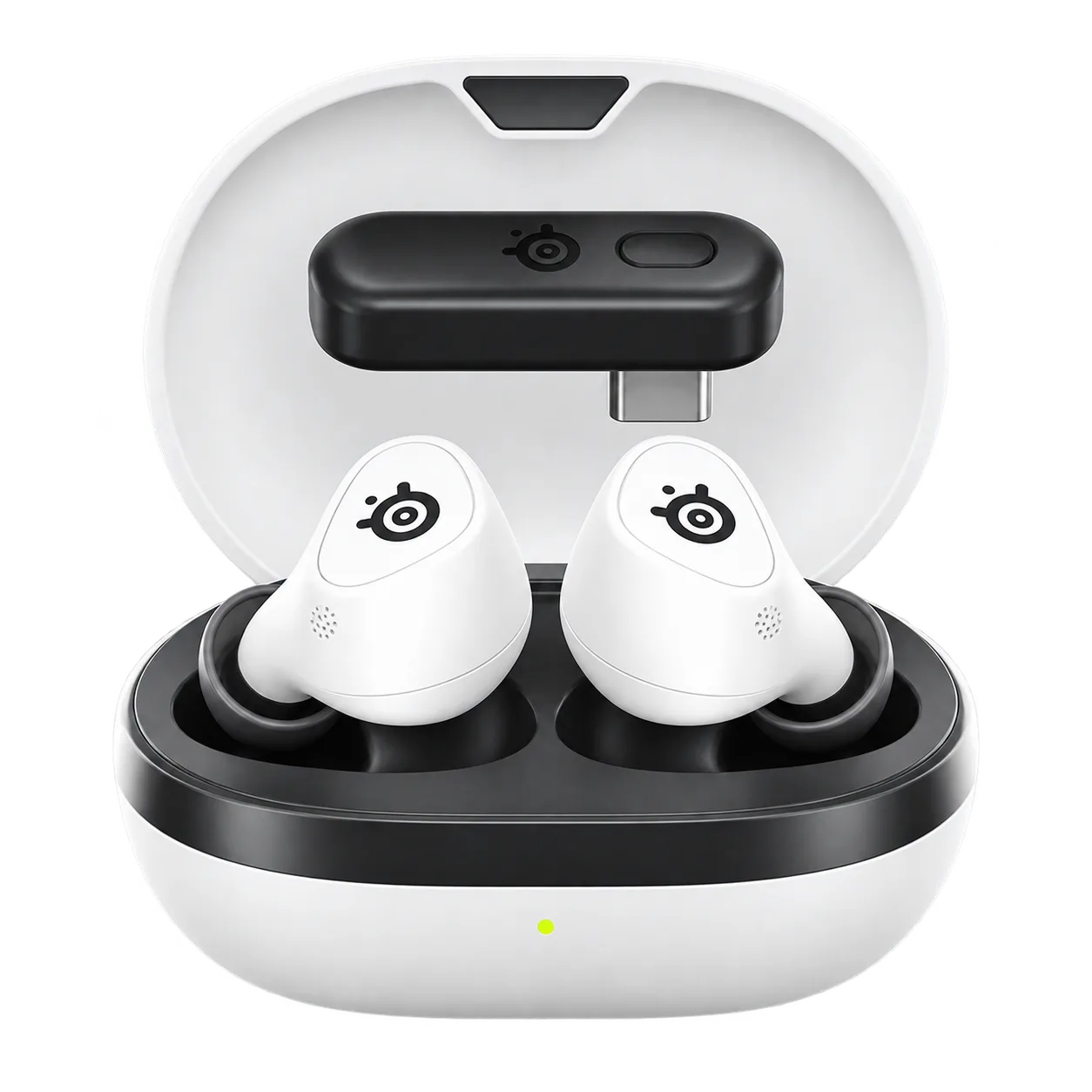 SteelSeries Arctis GameBuds ホワイト 61682J [ワイヤレス（Bluetooth＋USB-C） /両耳 /イヤホンタイプ] 電競耳機麥克風