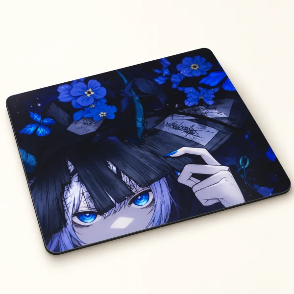 AbyssGaming [490ｘ420ｘ3mm] ガラス製「鷲屋ｘAbyssGaming」 嵐玉 -らんぎょく- 電競滑鼠墊
