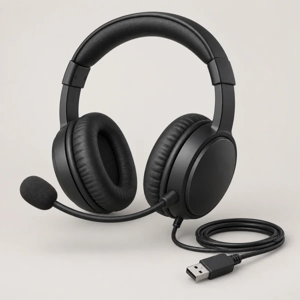 ELECOM ブラック HS-HP02SUBK [USB /両耳 /ヘッドバンドタイプ] 耳機麥克風
