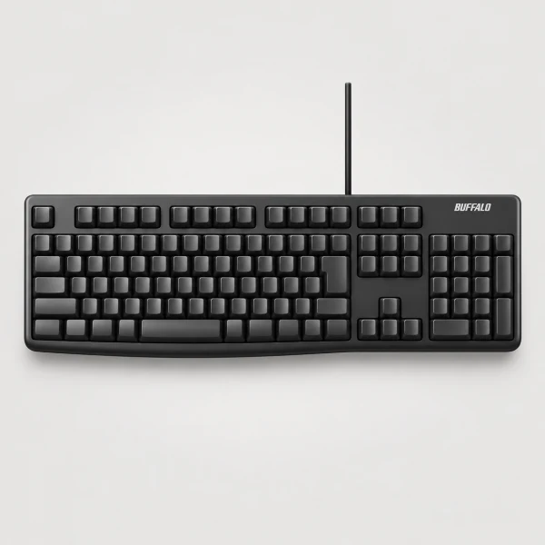 BUFFALO キーボード ブラック BSKBU100BK [有線 /日本語配列 /メンブレン] 鍵盤