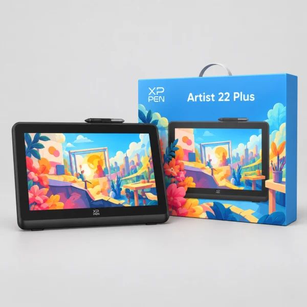 XPPen ART220PL_JP 液晶繪圖板 Artist 22 Plus（保固18個月機型）(支援Chrome／Android／Mac／Windows11) 黑色 [21.5吋]