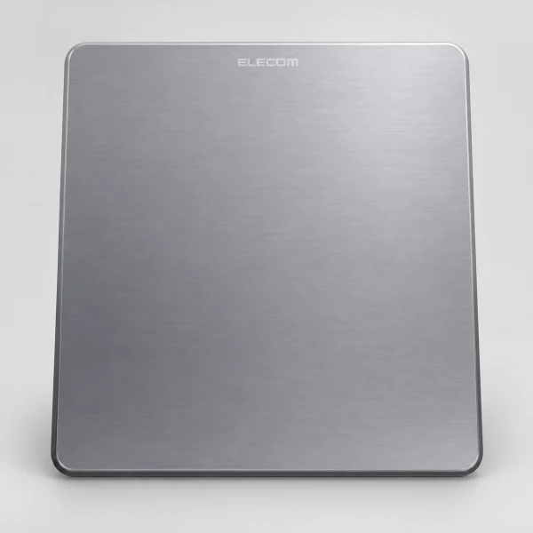 ELECOM 滑鼠墊 [150ｘ180ｘ0.3mm] “金屬感” 深銀色 MP-112BK