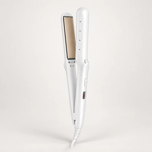 KINUJO LM225 Curling & Straightening Iron, Pearl White