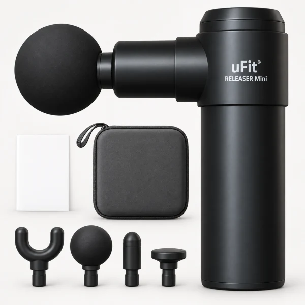 uFit Releaser Mini Massage Gun Black