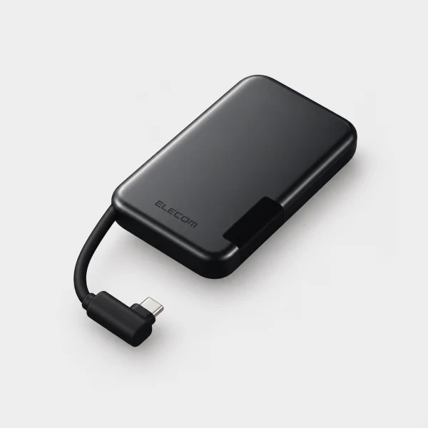 ELECOM ESD-EPB0500GBK 外接SSD USB-C介面 iPhone專用・支援PS5(支援iPadOS／iOS／Mac／Windows11) 黑色 [500GB /隨身型]