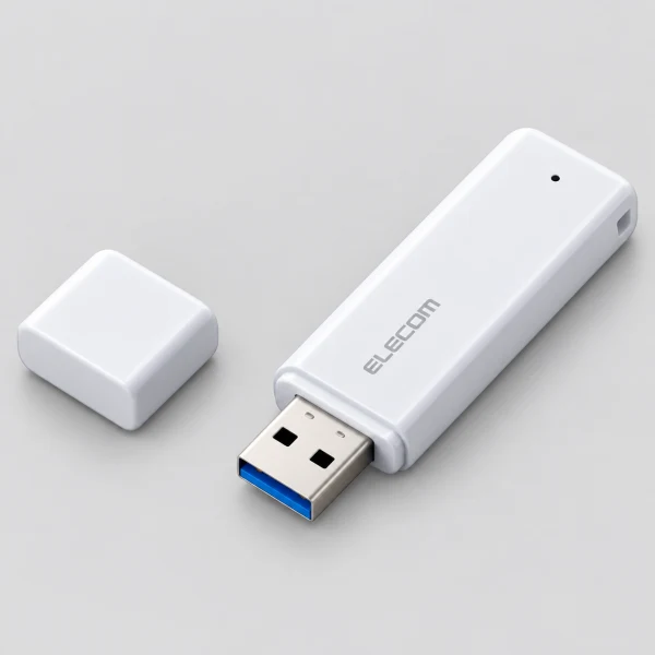 ELECOM ESD-EYB1000GWH 外接SSD USB-A介面 支援PS5／PS4、錄影(支援Mac／Windows11) 白色 [1TB /隨身型]