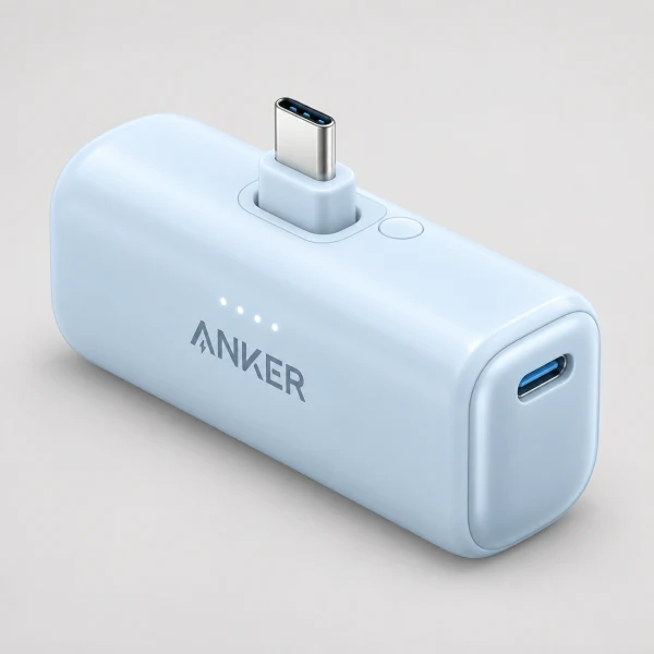 Anker Japan モバイルバッテリー Nano Power Bank (22.5W Built-In USB-C Connector) ブルー A1653NG1 [1ポート]