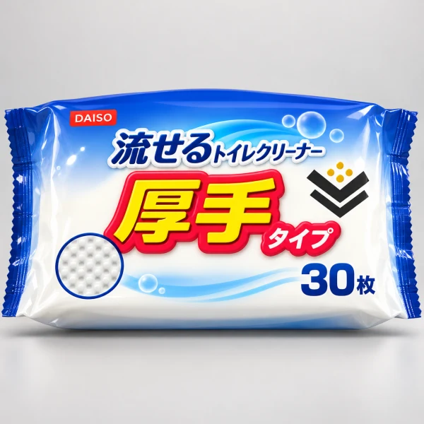 落ち落ちV流せるトイレクリーナー厚手30枚