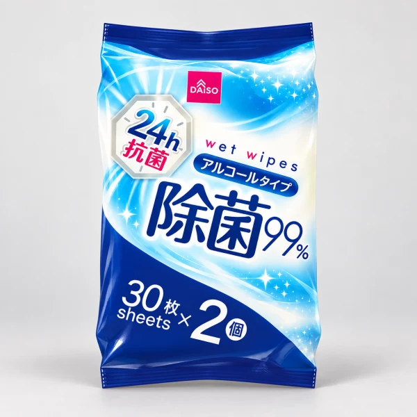 アルコール除菌ウェット(おでかけ、30枚、2個、24h抗菌)