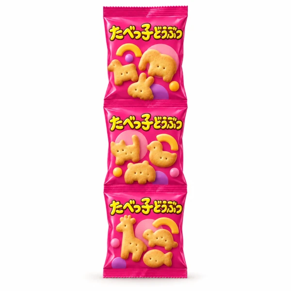 ギンビス たべっ子どうぶつ バター味 3連