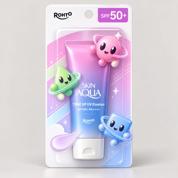 ロート製薬 スキンアクア トーンアップUV ラベンダーパワーパフガールズ企画品