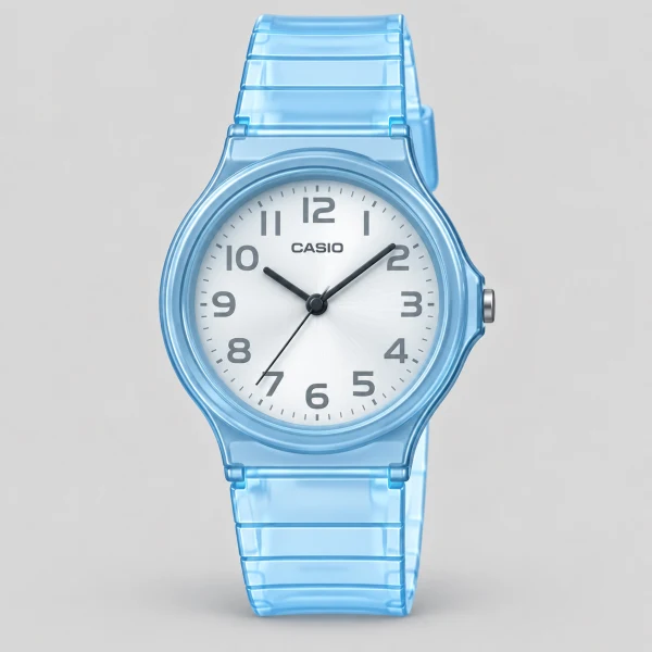 CASIO MQ-24S 輕薄石英指針錶 示意圖(本站 AI 重繪)