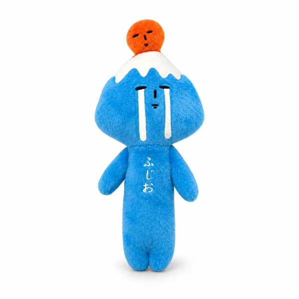 Yukio Snowman Ugly Cute Plush Keychain Funny Face Doll [Mount Fuji] 1 piece