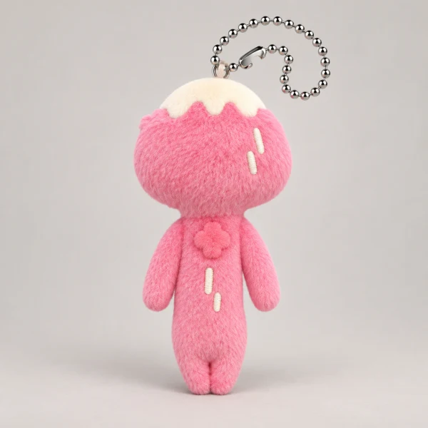 Yukio Snowman Mount Fuji Women's Pink PK Version Ugly Cute Plush Keychain 1 piece