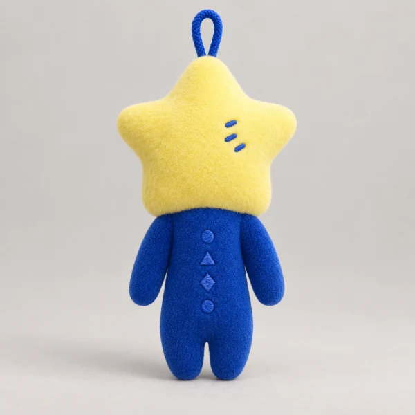 Yukio Snowman Star Ugly Cute Plush Keychain 1 piece