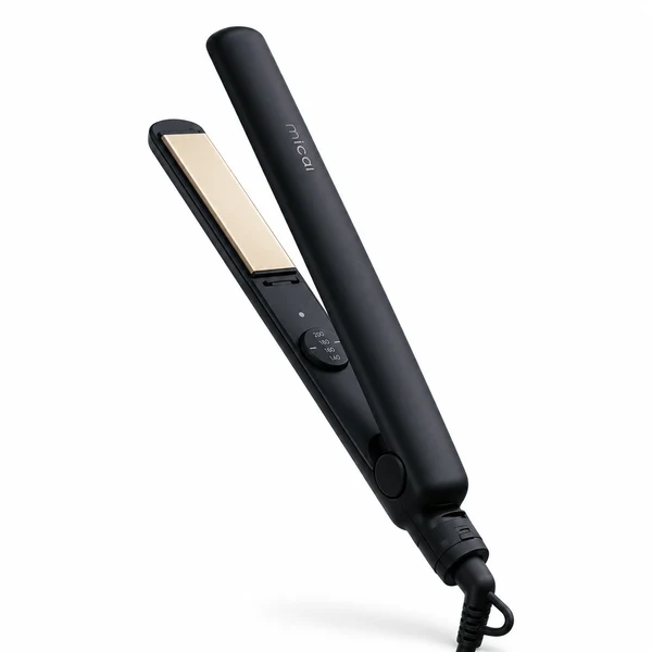 mical Don Quijote Exclusive Repair Shine Smooth Bangs & Ends Dual Voltage 24mm Ionic Flat Iron MCL-SSI24-001-BK Black