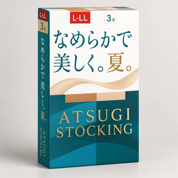 Atsugi Stocking Smooth All Summer Series 3 Pairs Set (Dark Beige) (357) L-LL Women's