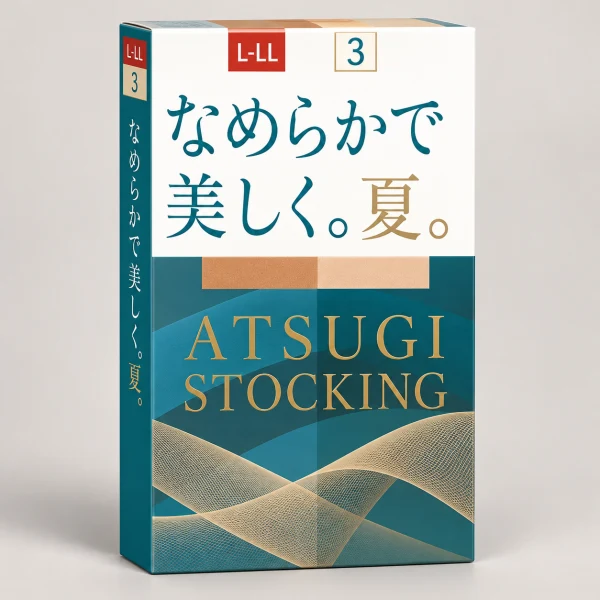 Atsugi Silky Leg Pantyhose Summer Pure Beige L-LL (3 pairs)