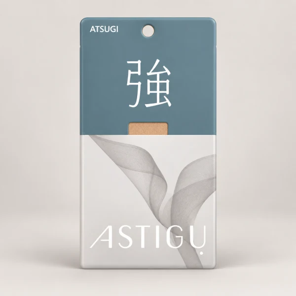 Atsugi Natural Bare-Skin Crew Pantyhose [Tough] Natural Beige 10-15D 22-25cm