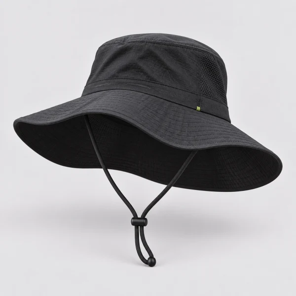 Cogit Breathable UV Protection Bucket Hat Black
