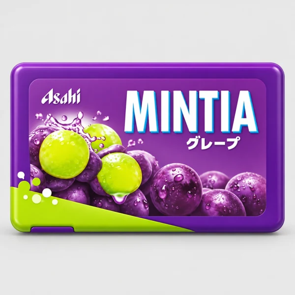Asahi MINTIA Cooling Mint Tablets [Grape] 50 tablets