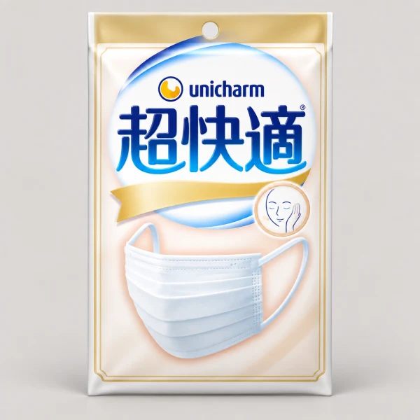 Unicharm Super Comfort Sensitive Skin Mask White Standard Size 6 pack