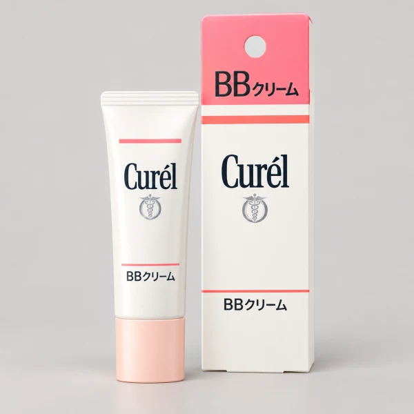 Curél 珂潤 潤浸保濕屏護力 BB 霜 自然膚色 35g 示意圖(本站 AI 重繪)