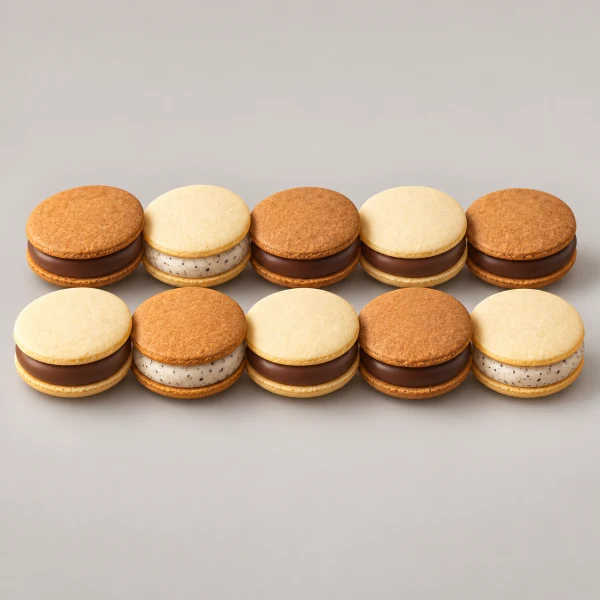 Sanpon Coffee x La Maison Platinum Coffee Chocolate Sandwich Cookies 10 pack