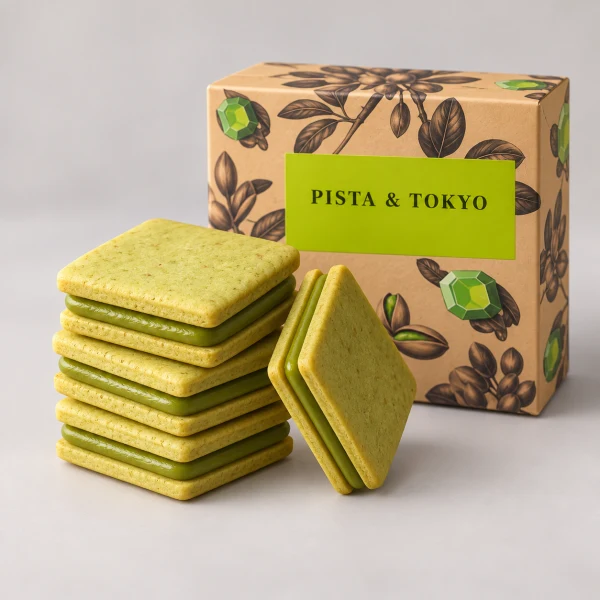 Pistachio Sandwich Cookies, Pistachio×Pistachio, 5 Pack