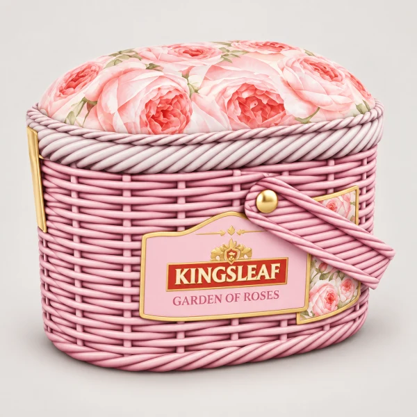 Rose Garden Tea Basket (Triangle Tea Bags 25 pack)
