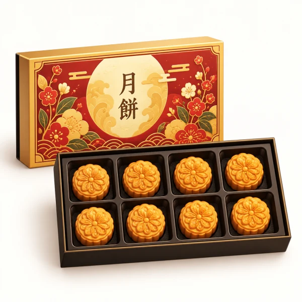 Hong Kong Style Molten Mini Egg Yolk Custard Mooncake, 8 Pack