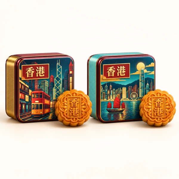 Hong Kong Style Mini Mooncake Set, 2 Pack