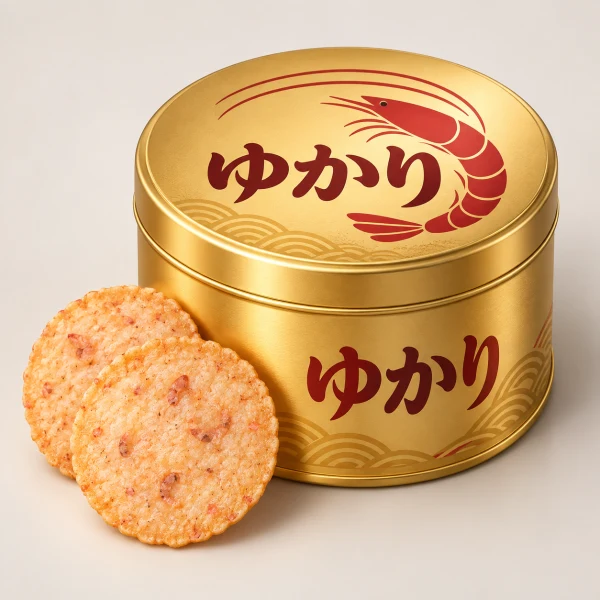 ゆかり蝦餅(黃金罐)