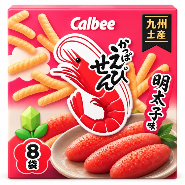 Calbee Mentaiko Flavor Shrimp Sticks