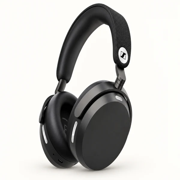 SENNHEISER 森海塞爾 Momentum 5 Wireless 主動降噪耳罩式藍牙耳機 示意圖(本站 AI 重繪)