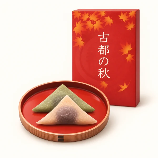 聖・祭菓「古都之秋」10入 ※顆粒紅豆餡生八橋