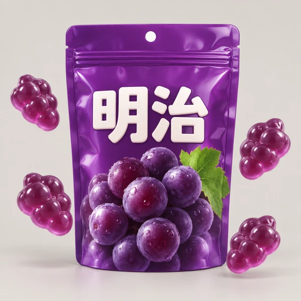 Meiji Fruit Juice Gummy Candy Grape Flavor