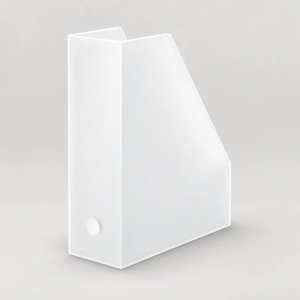 Polypropylene Standing Document Box (A4, Semi-Transparent)