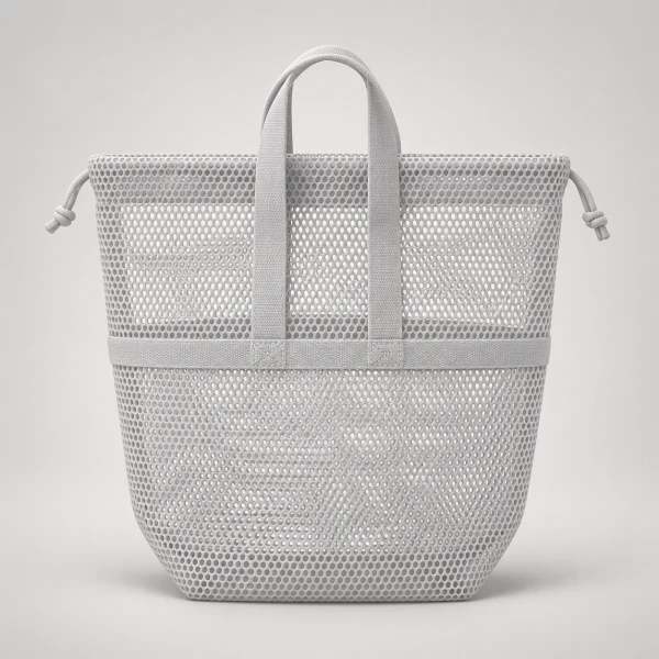 3D Mesh Drawstring Tote Bag