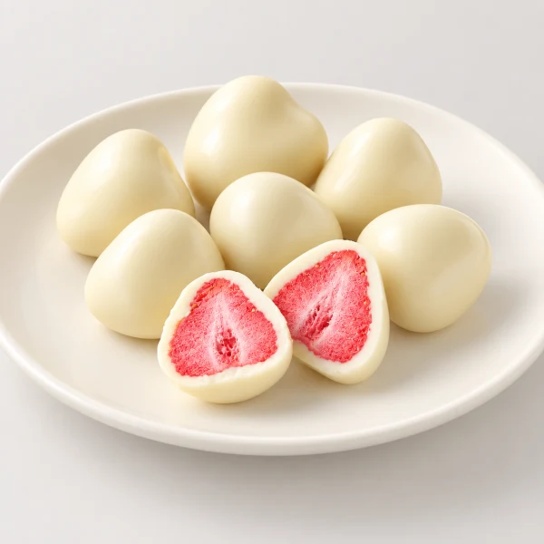 Irregular White Chocolate Strawberry