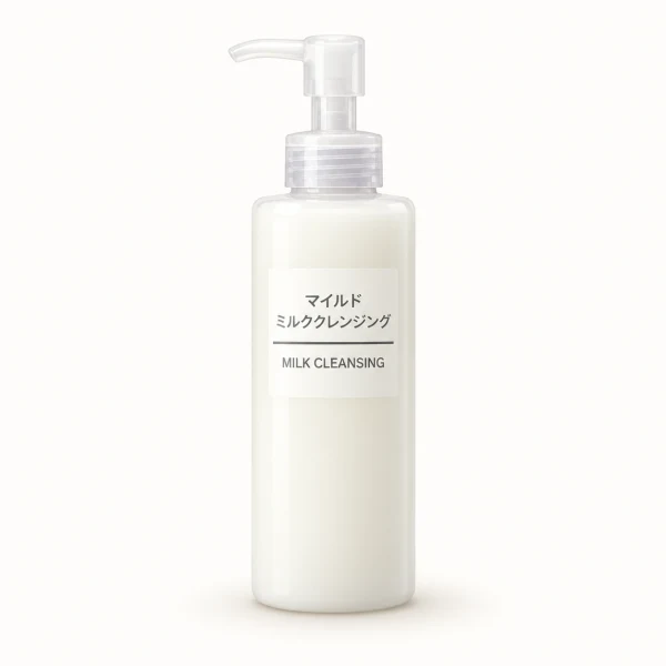 MUJI 溫和卸妝乳 200ml 示意圖(本站 AI 重繪)