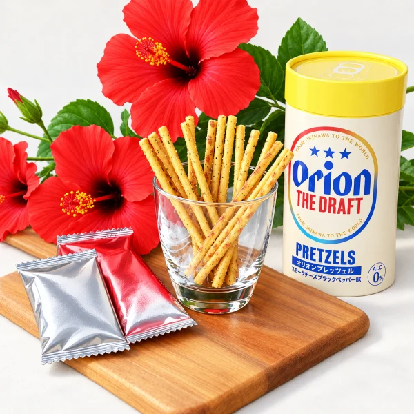 Orion Salted Cheese & Black Pepper Pretzel (6 bags)