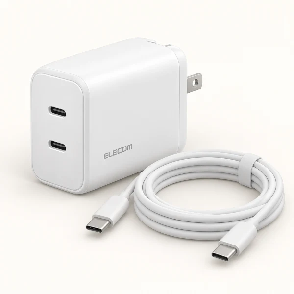 USB Power Delivery 65W AC充電器(C-Cケーブル付属/1.5m)