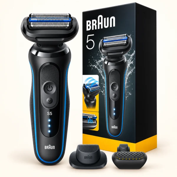 Braun Series 5 53-B12000s Electric Shaver Blue [3 heads / AC100V-240V]